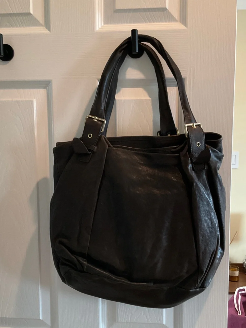 Miu Miu Black Leather Tote Bag - Picture 2 of 2